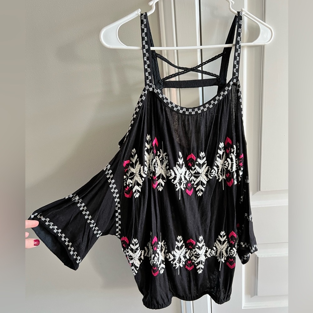 Free People Tank + Off the Shoulder Tunic- Gently Worn Medium